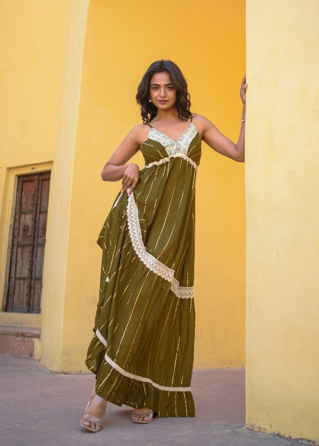 Kyra Dress Military Green - NolaByBijusol