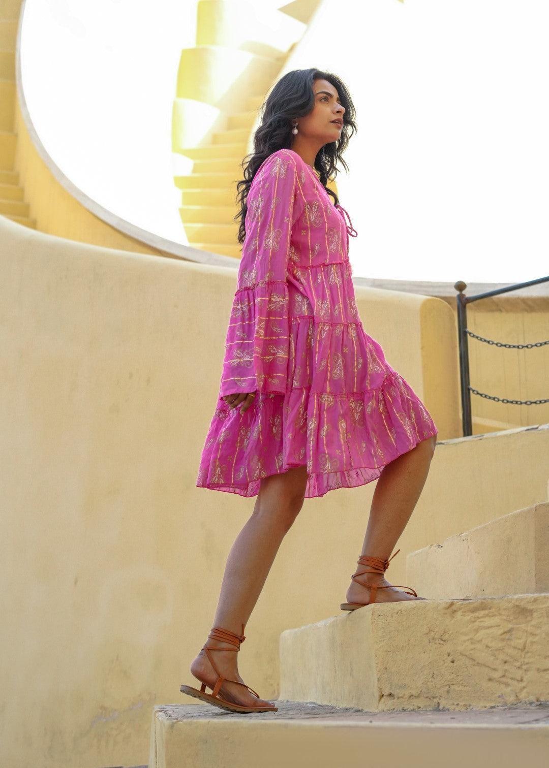 Camilla Dress Pink - NolaByBijusol