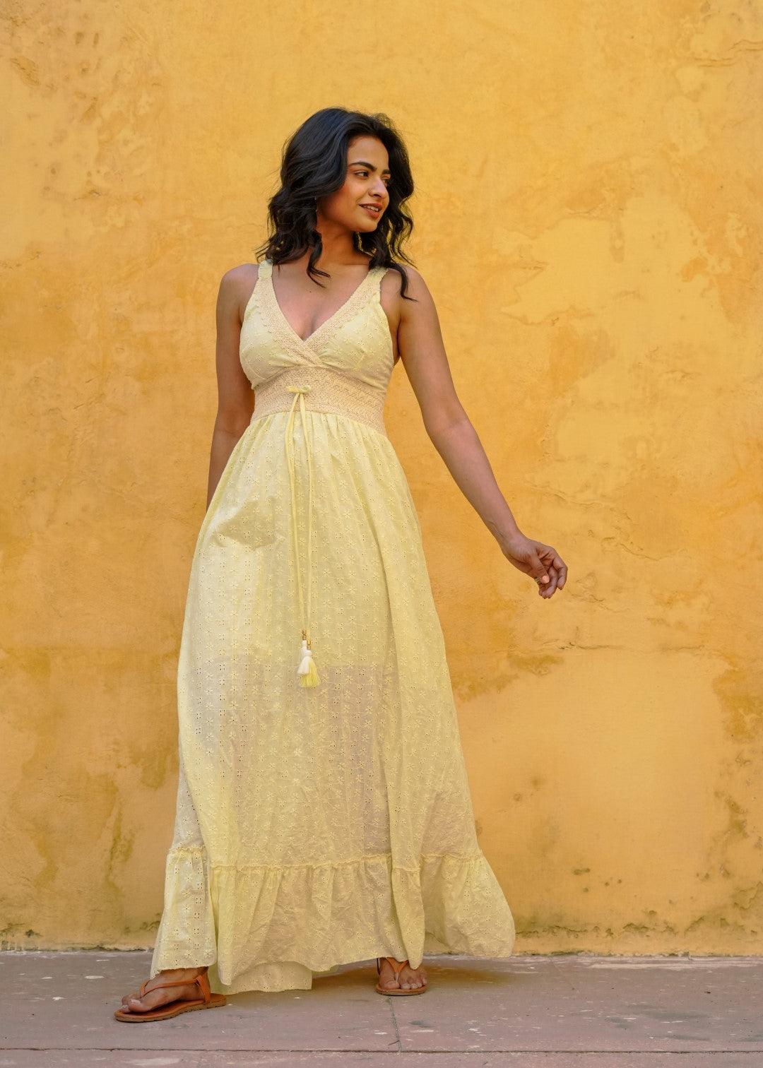 Mia Dress Yellow - NolaByBijusol