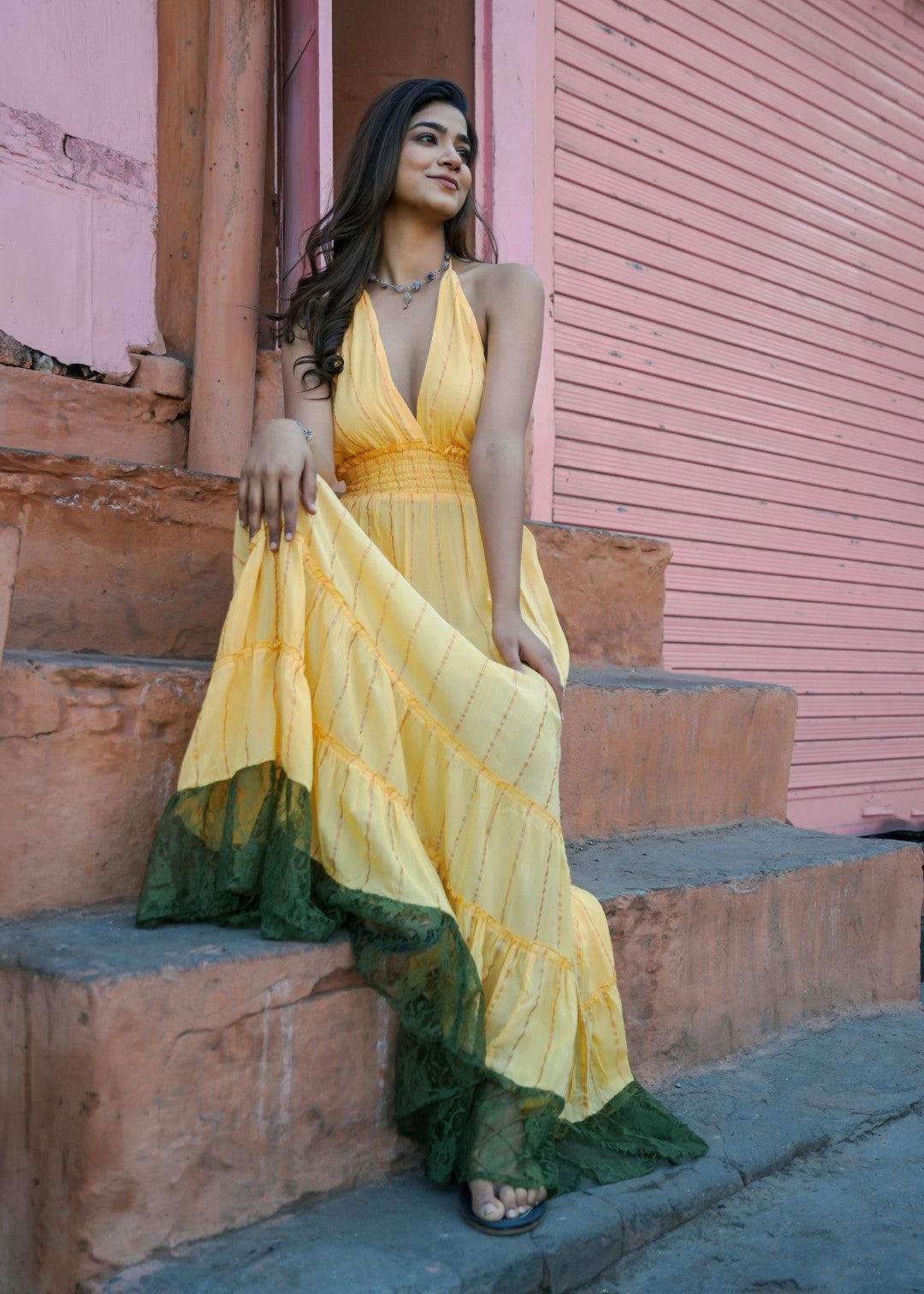 Dalia Dress Yellow - NolaByBijusol