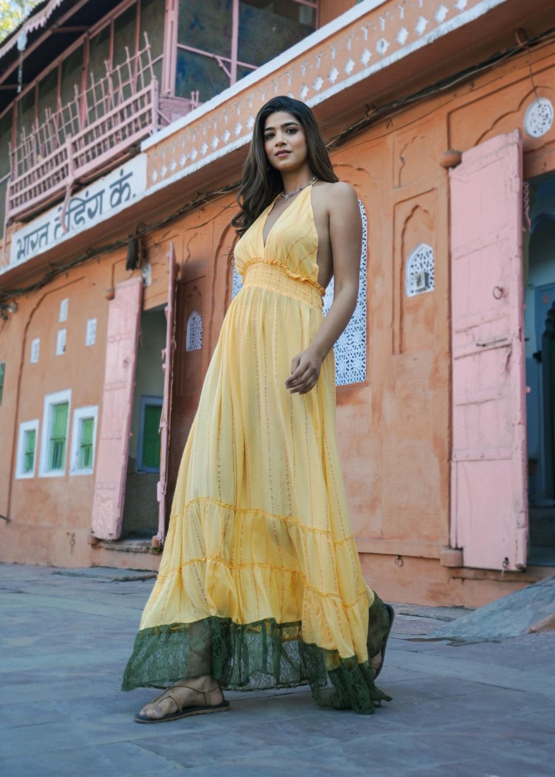 Dalia Dress Yellow - NolaByBijusol