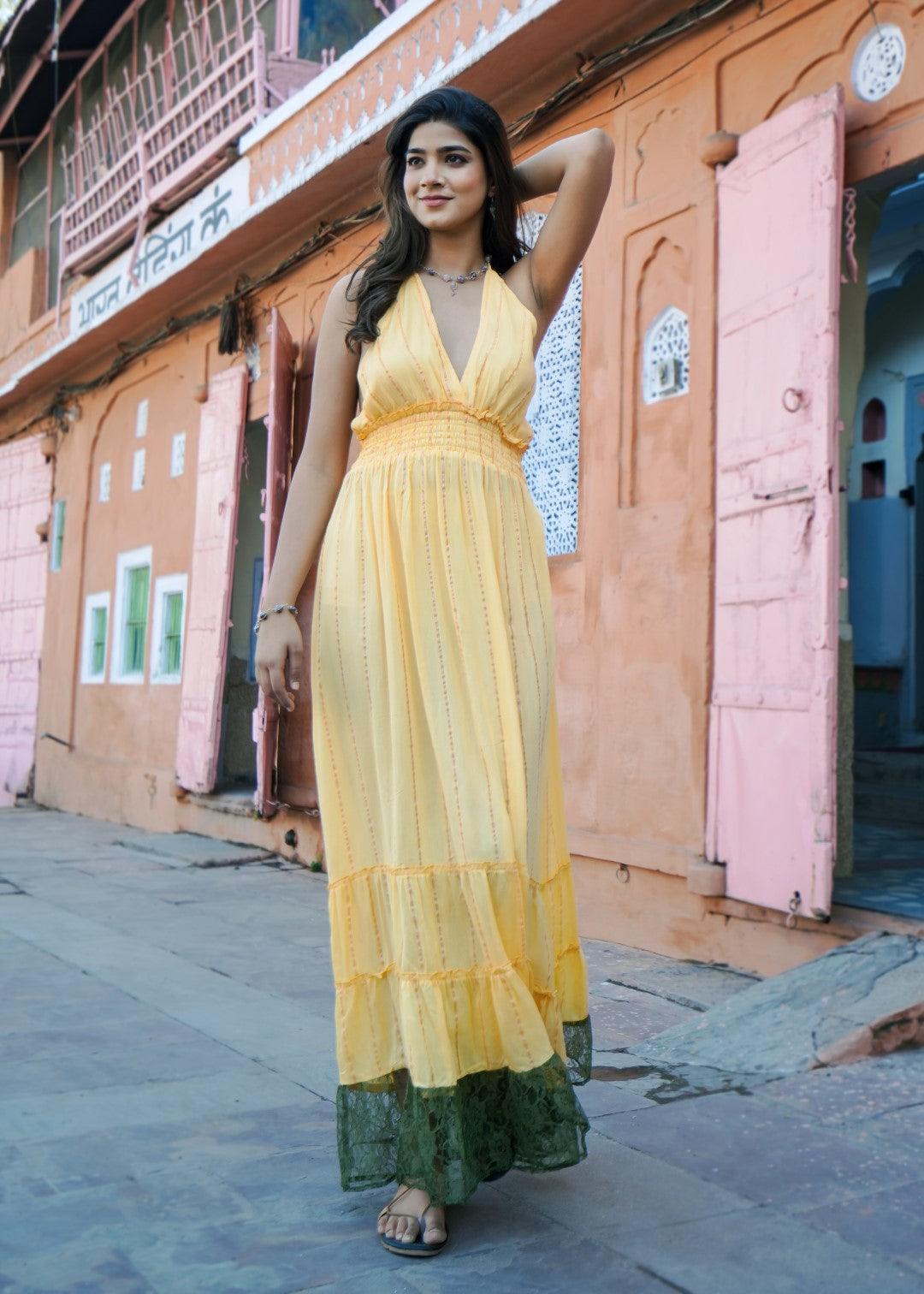 Dalia Dress Yellow - NolaByBijusol