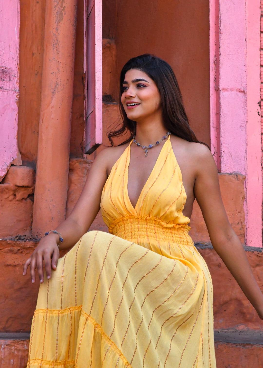 Dalia Dress Yellow - NolaByBijusol