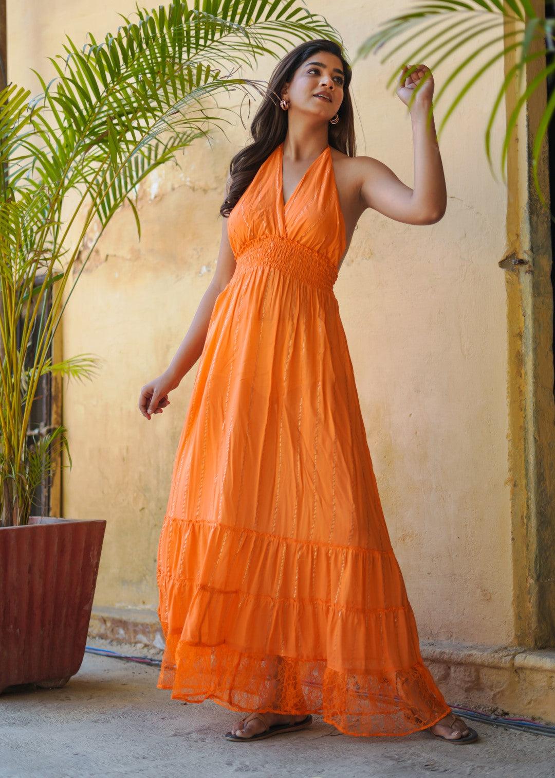 Dalia Dress Orange - NolaByBijusol