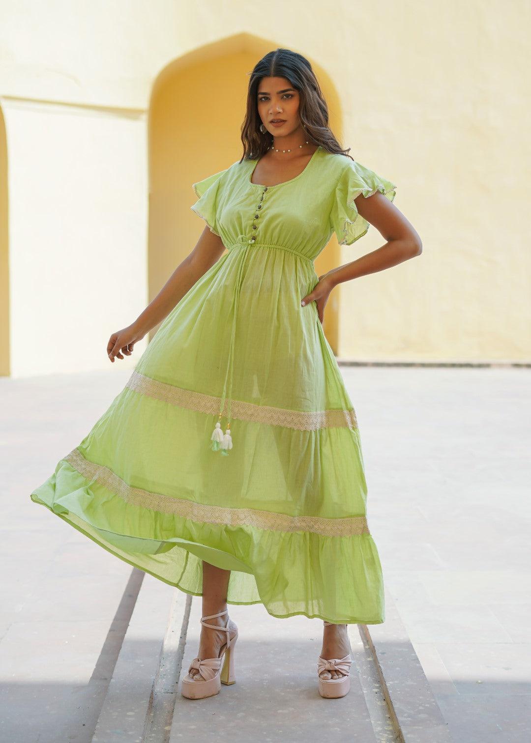 Balize Dress Lime - NolaByBijusol