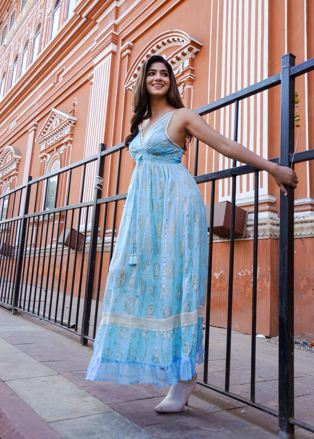 Petunia Dress Blue - NolaByBijusol