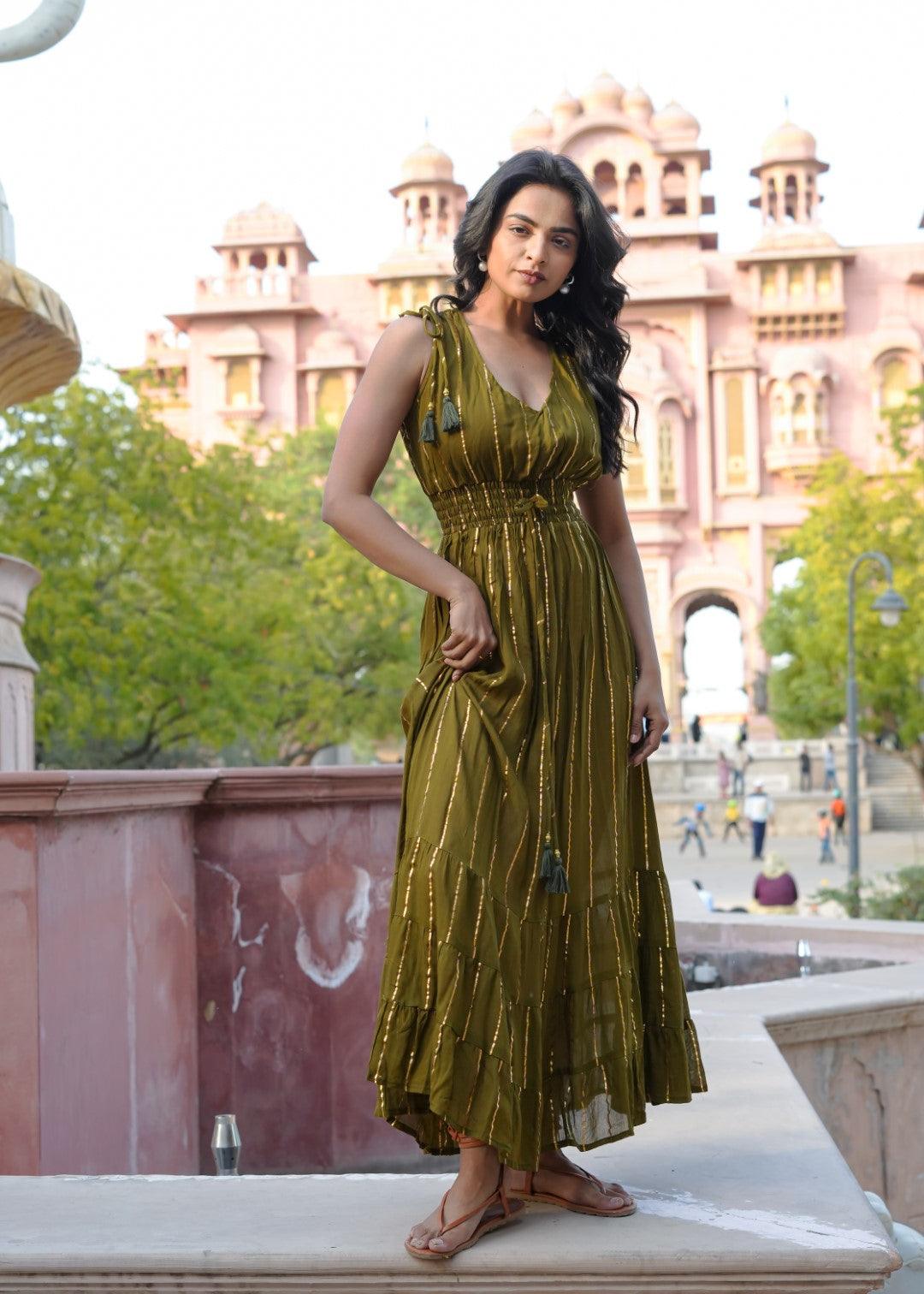 Luna Dress Military Green - NolaByBijusol