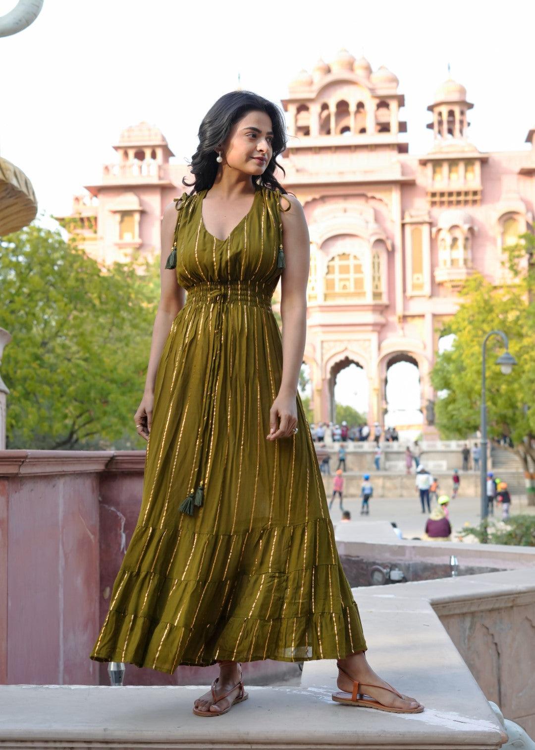 Luna Dress Military Green - NolaByBijusol