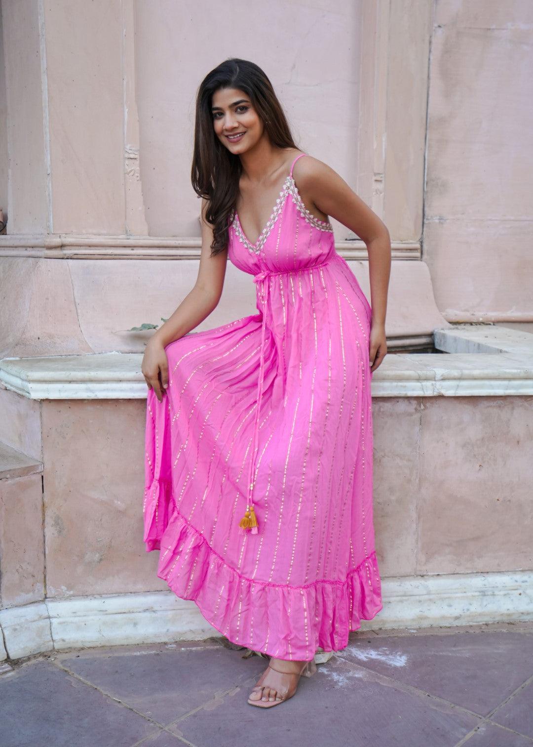 Laila Dress Pink - NolaByBijusol