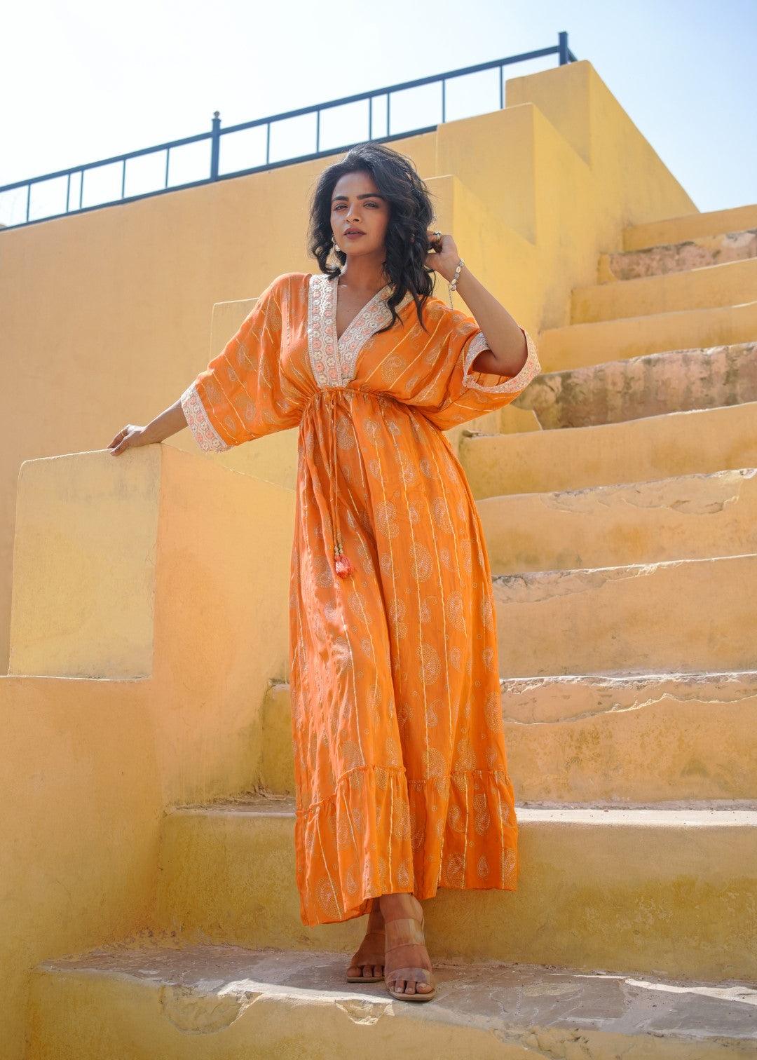 Julie Dress Orange - NolaByBijusol