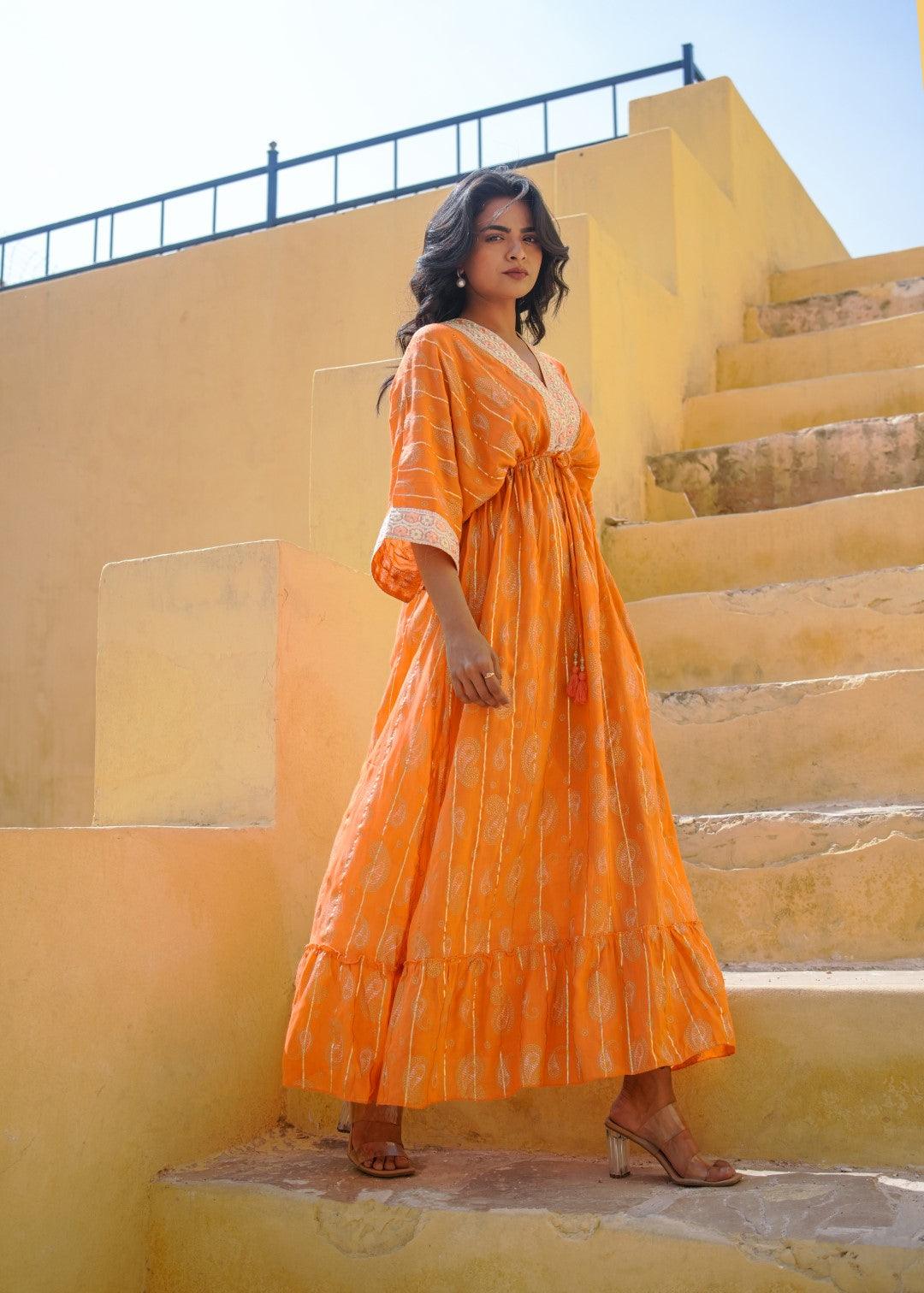 Julie Dress Orange - NolaByBijusol