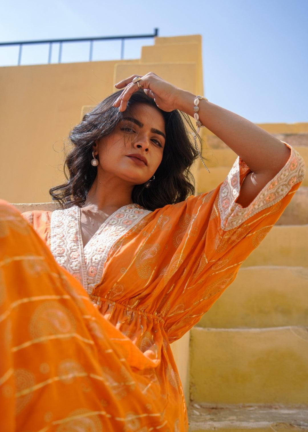 Julie Dress Orange - NolaByBijusol