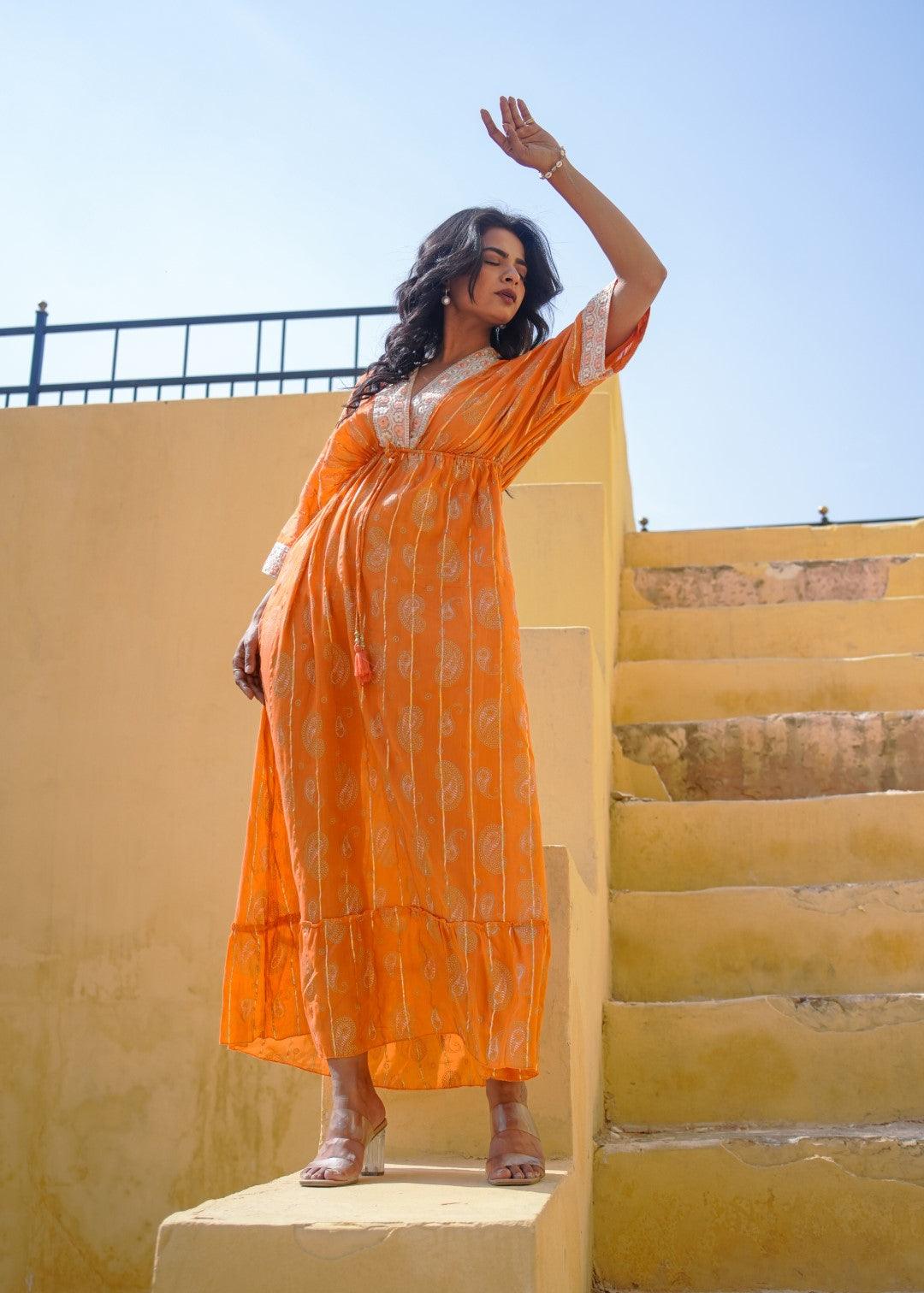 Julie Dress Orange - NolaByBijusol
