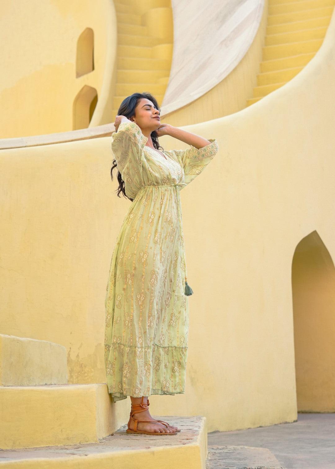 Julie Dress Lime - NolaByBijusol