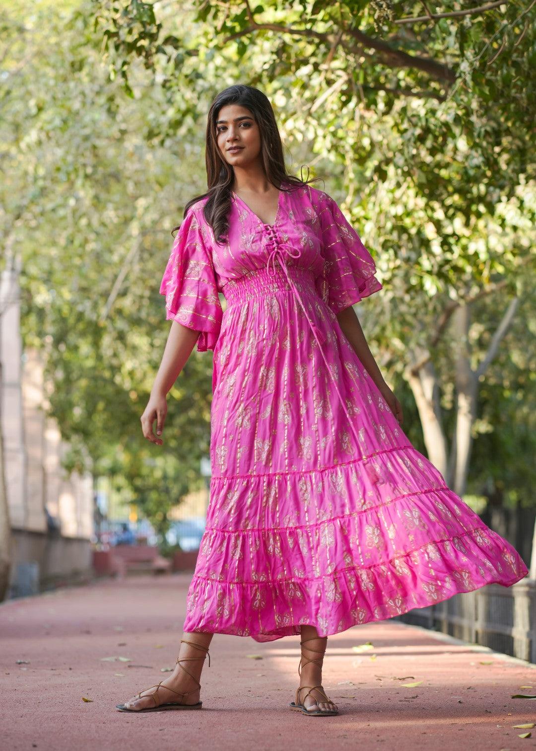 Clare Dress Pink - NolaByBijusol