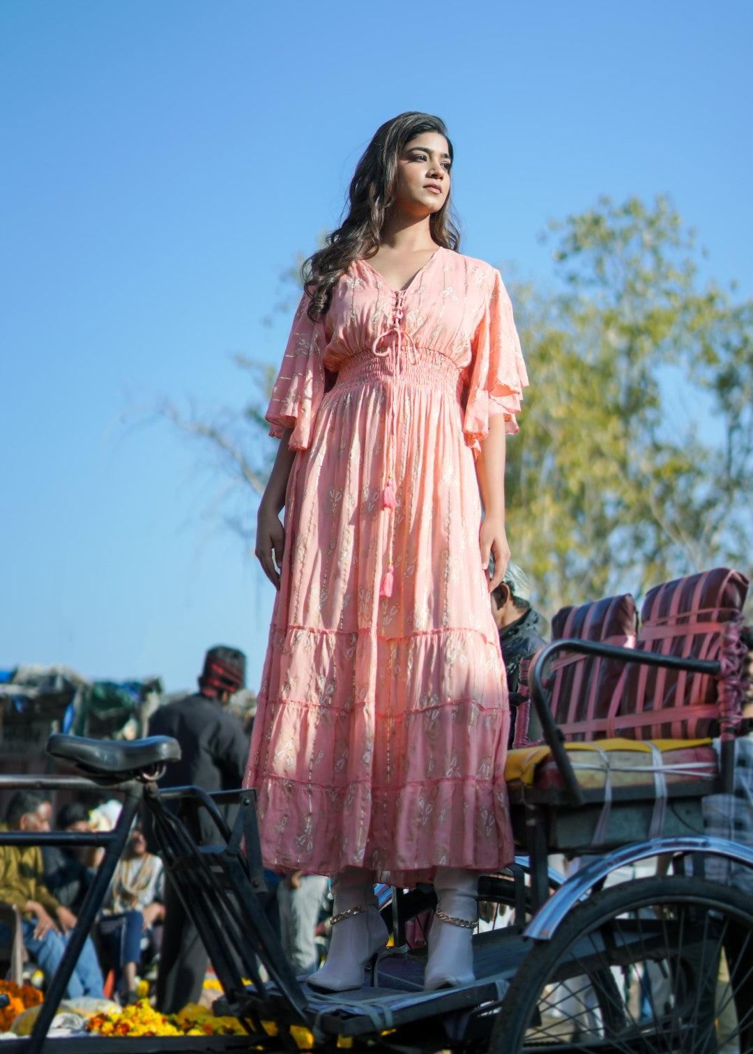 Clare Dress Peach - NolaByBijusol