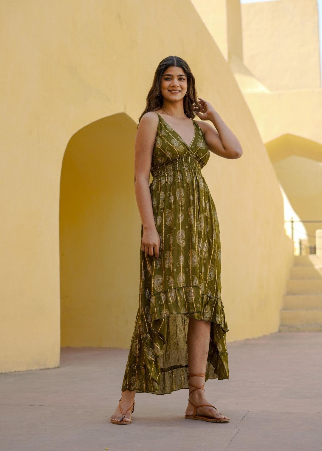 Mermaid Dress Olive - NolaByBijusol