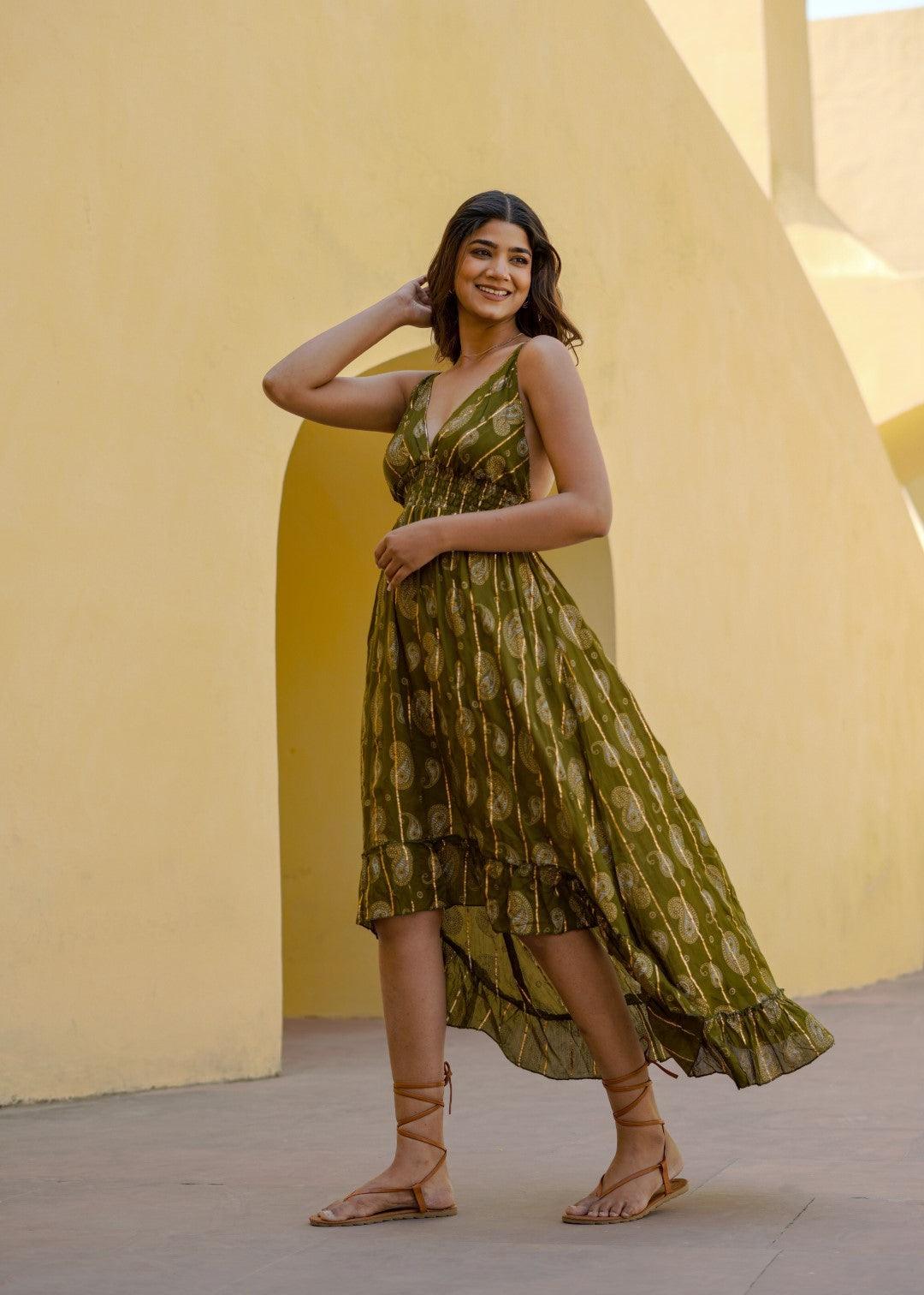 Mermaid Dress Olive - NolaByBijusol