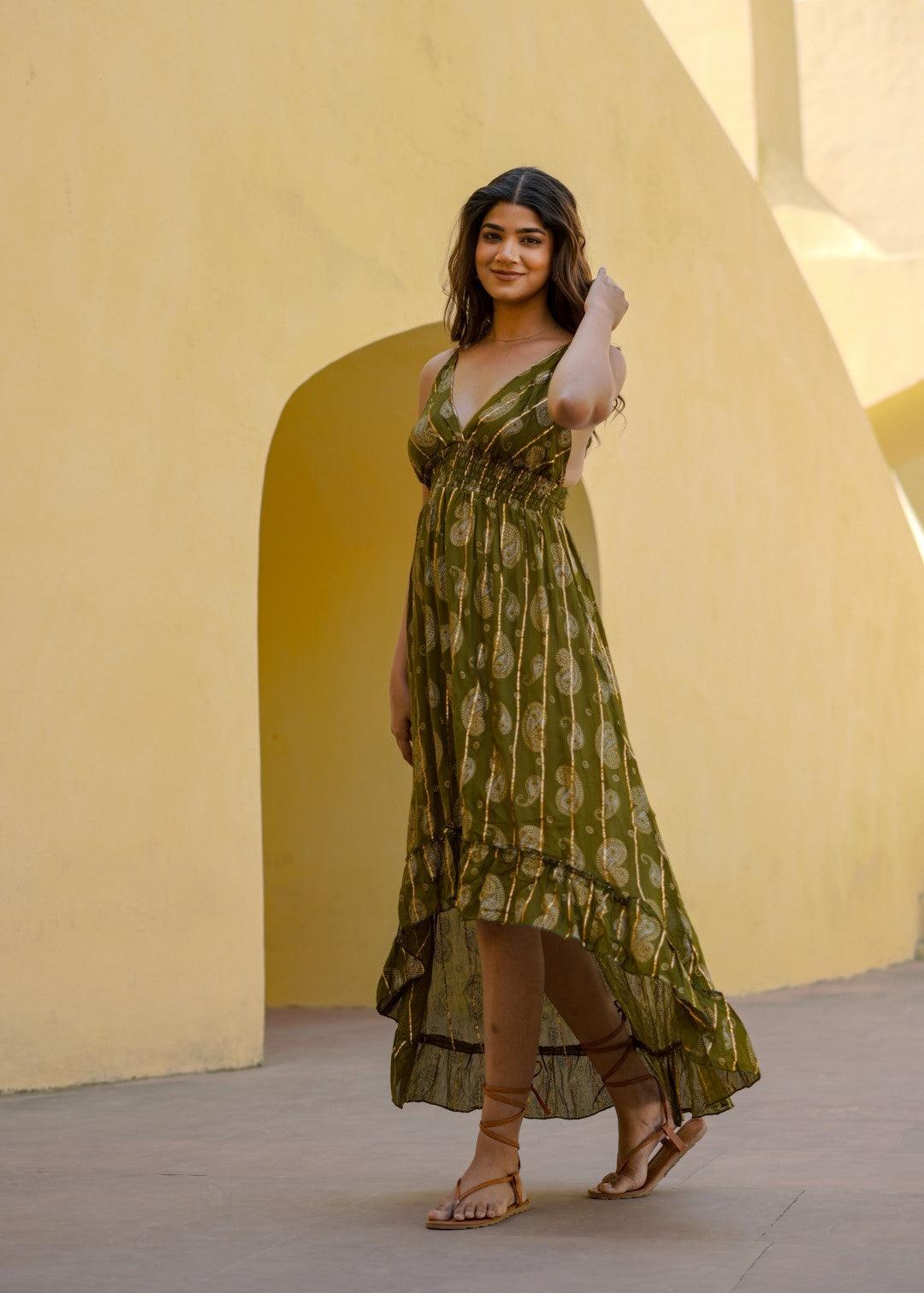 Mermaid Dress Olive - NolaByBijusol