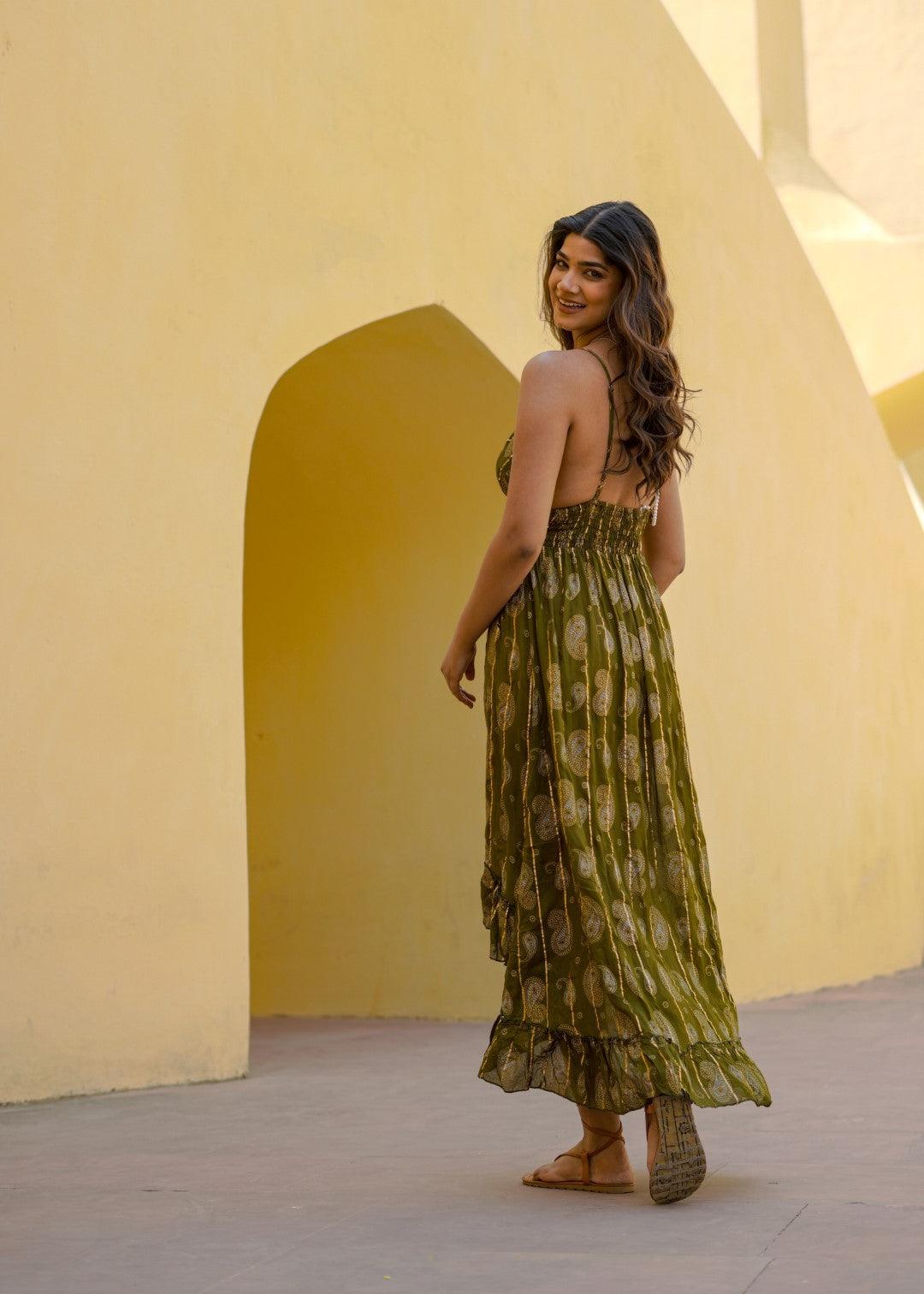 Mermaid Dress Olive - NolaByBijusol