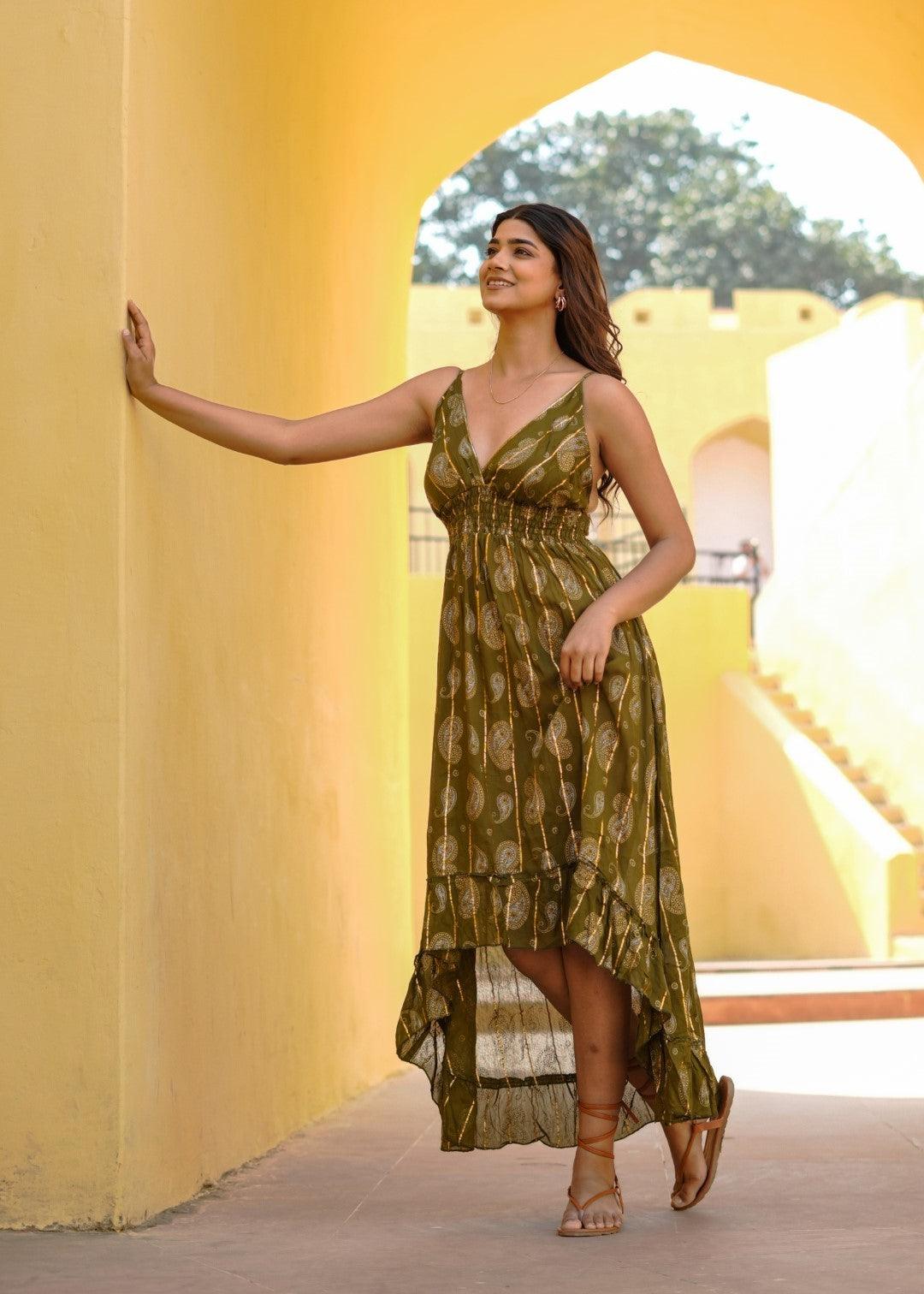 Mermaid Dress Olive - NolaByBijusol