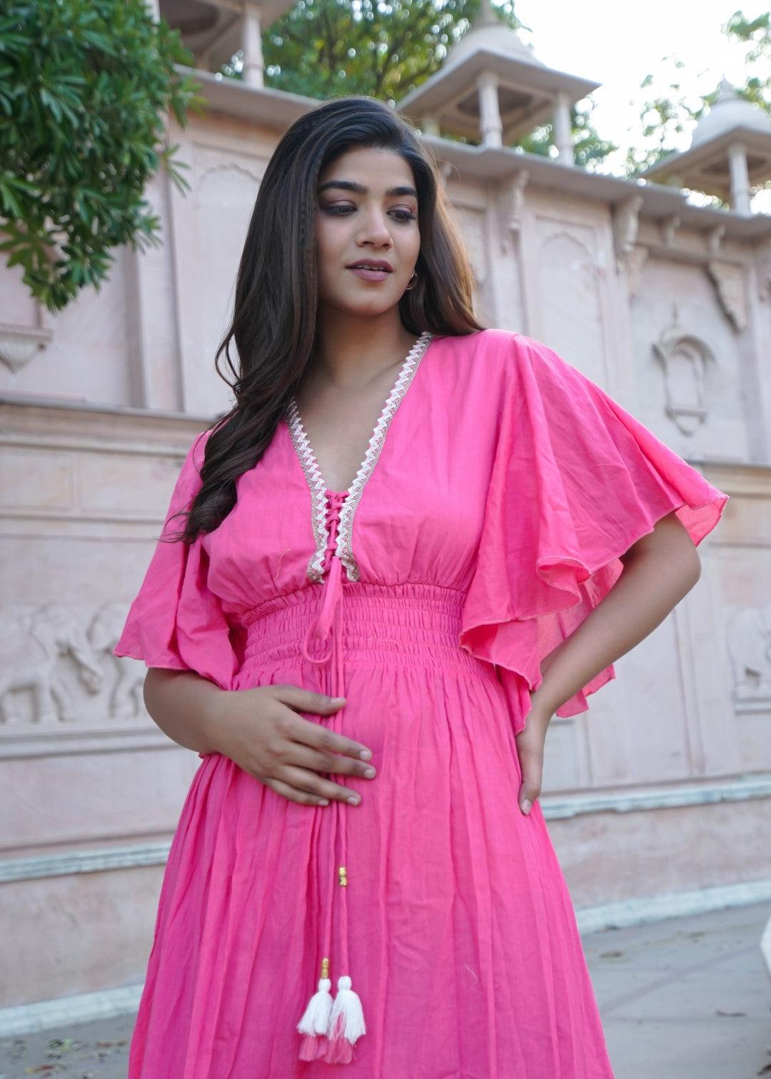 Valeria Dress Fluor Pink - NolaByBijusol
