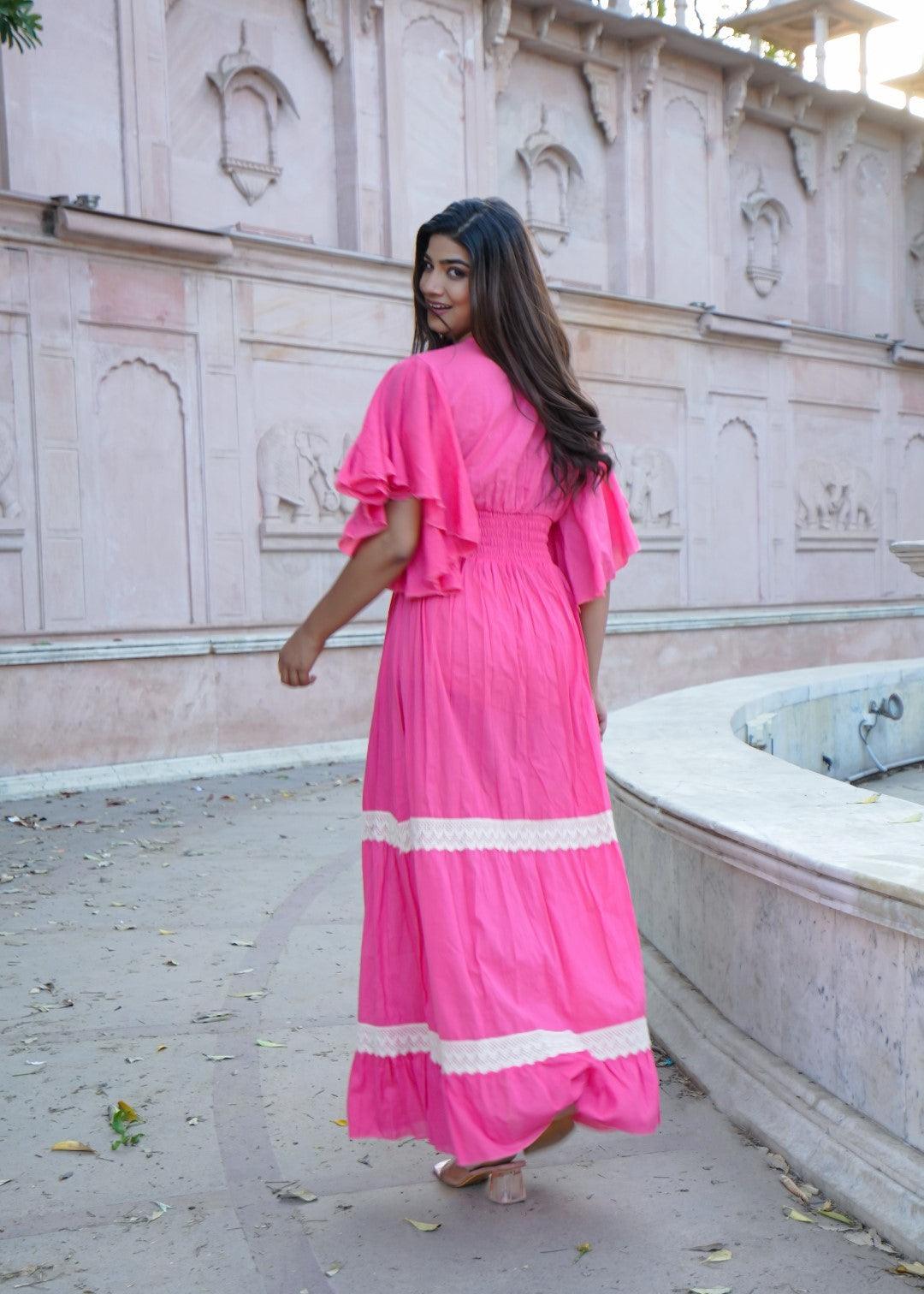 Valeria Dress Fluor Pink - NolaByBijusol