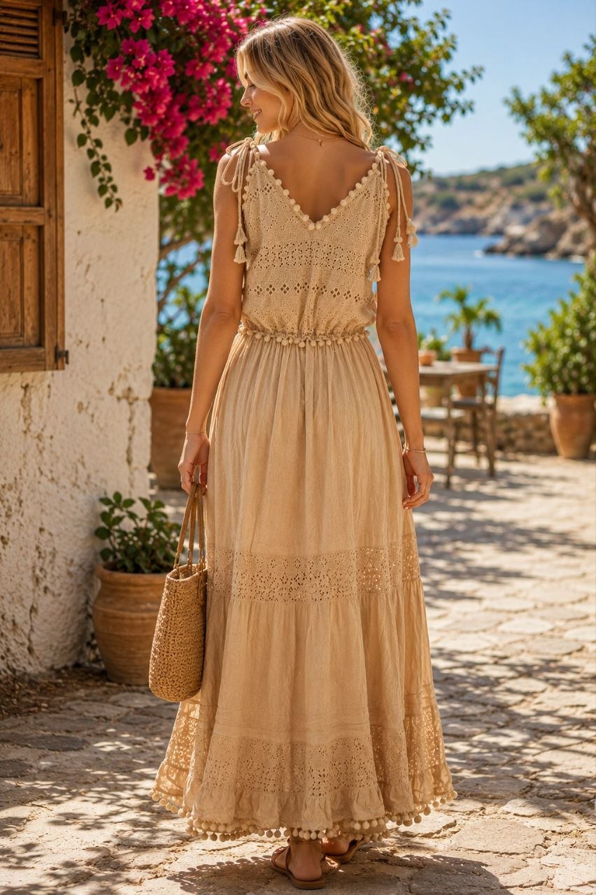 Positano Embroidered Dress NolaByBijusol
