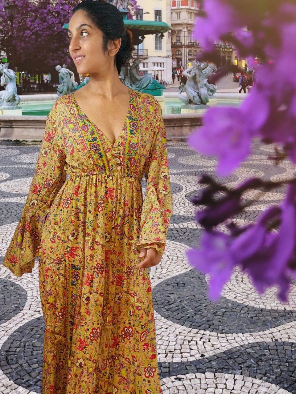 Anima Turmeric Dress - NolaByBijusol