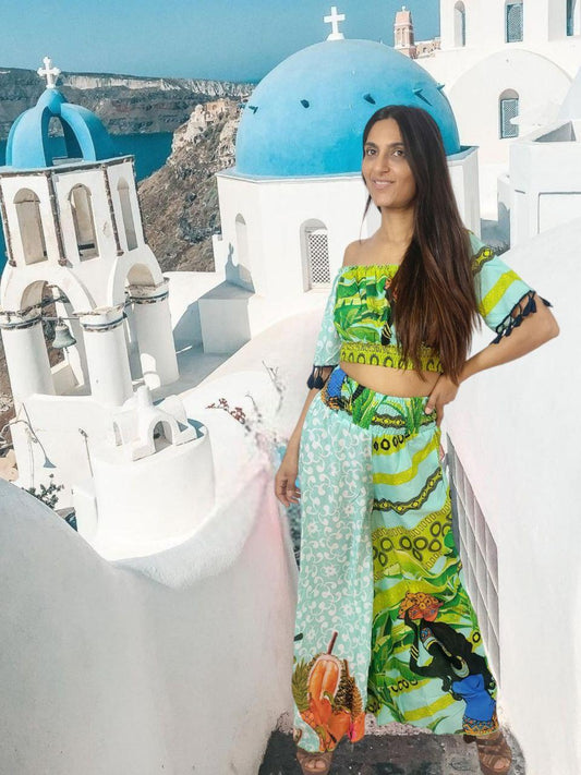Conjunto de blusa e calças Green Bay - NolaByBijusol