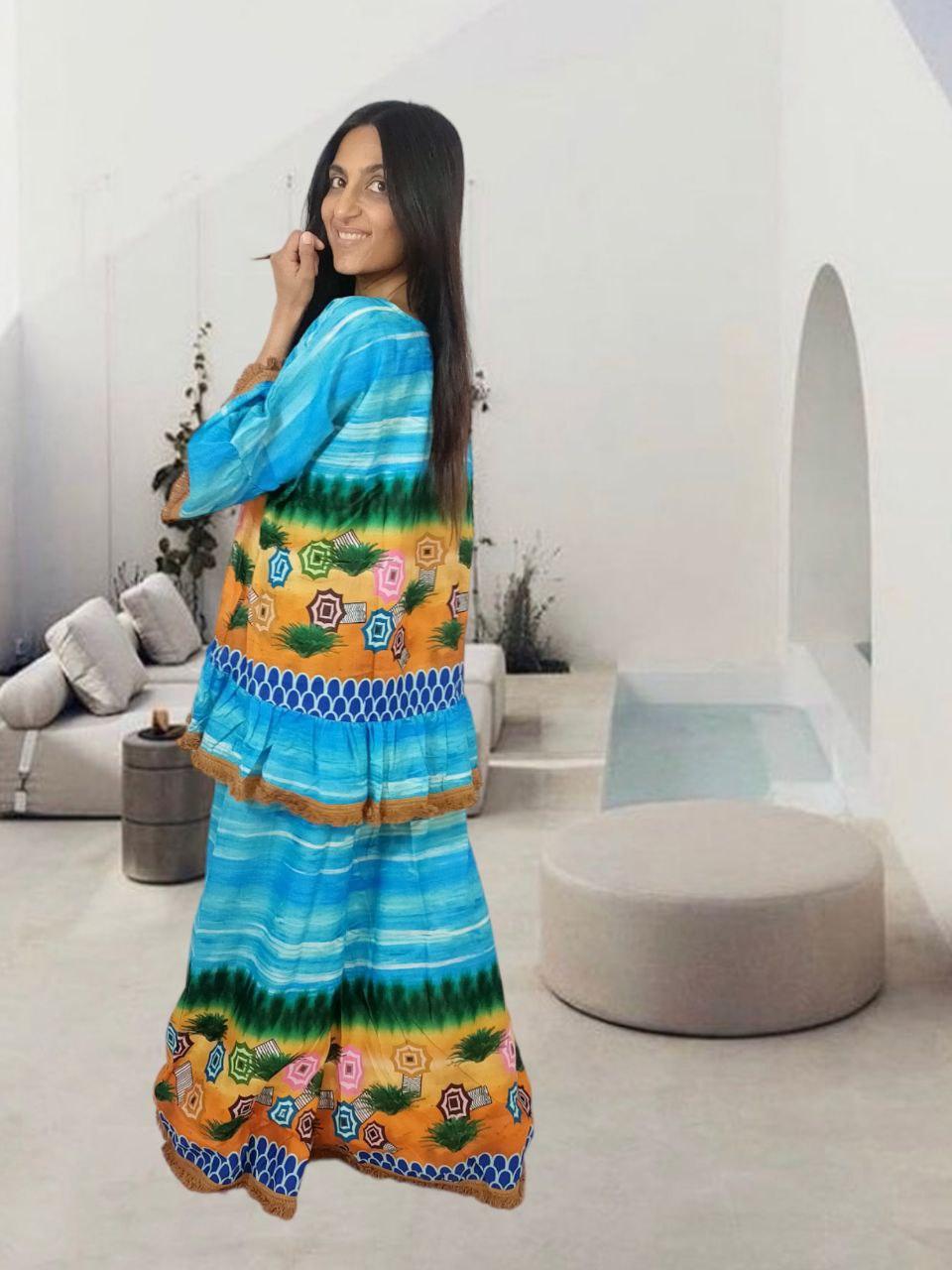 Conjunto de blusa e calças Africa - NolaByBijusol