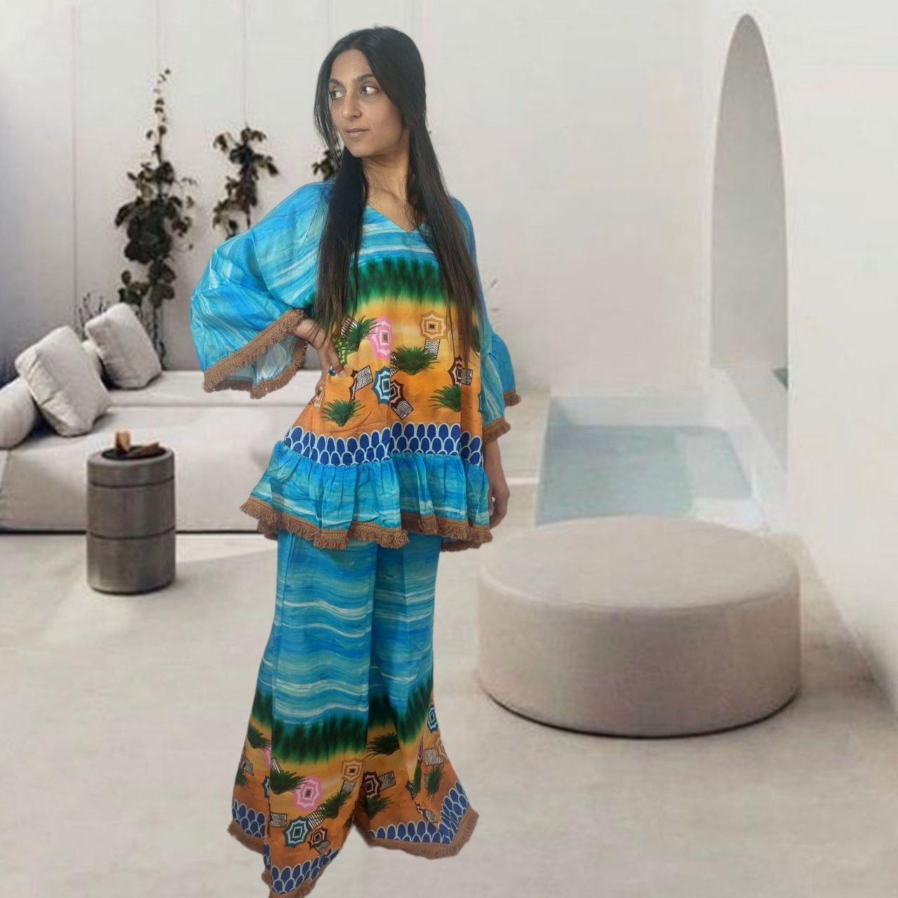 Conjunto de blusa e calças Africa - NolaByBijusol