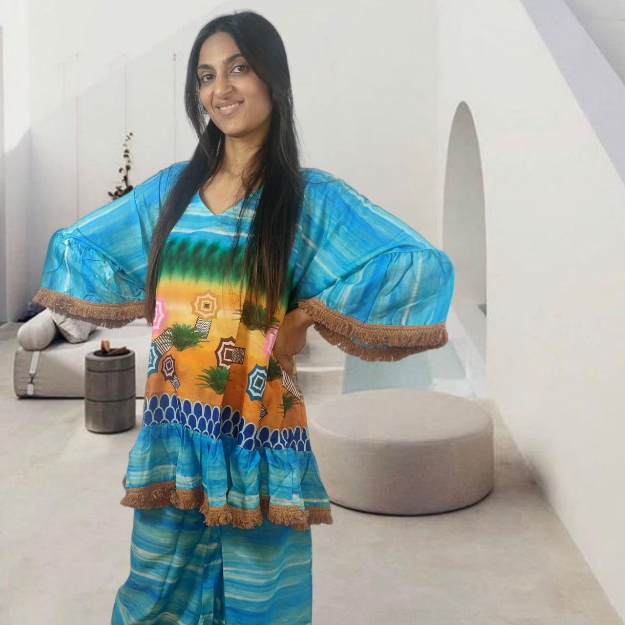Conjunto de blusa e calças Africa - NolaByBijusol