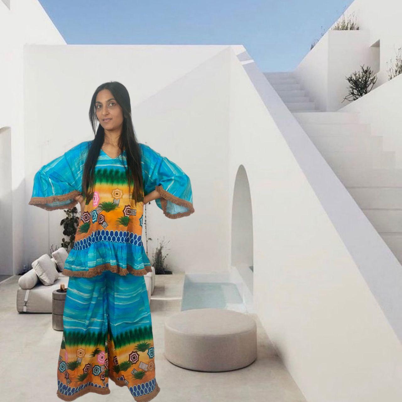 Conjunto de blusa e calças Africa - NolaByBijusol