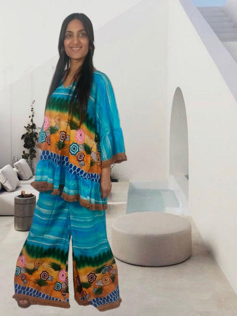 Conjunto de blusa e calças Africa - NolaByBijusol