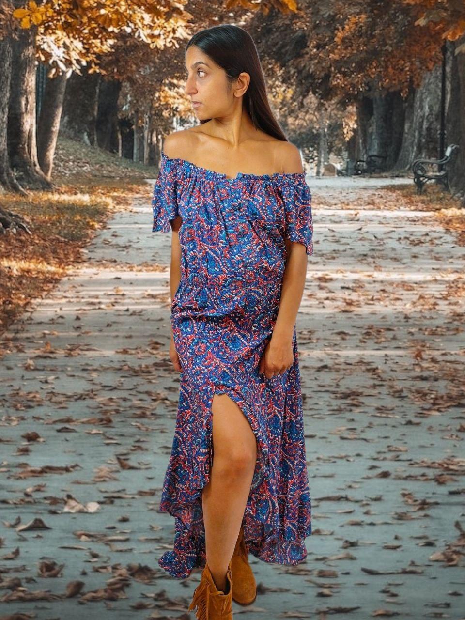Samba Dress Blue - NolaByBijusol