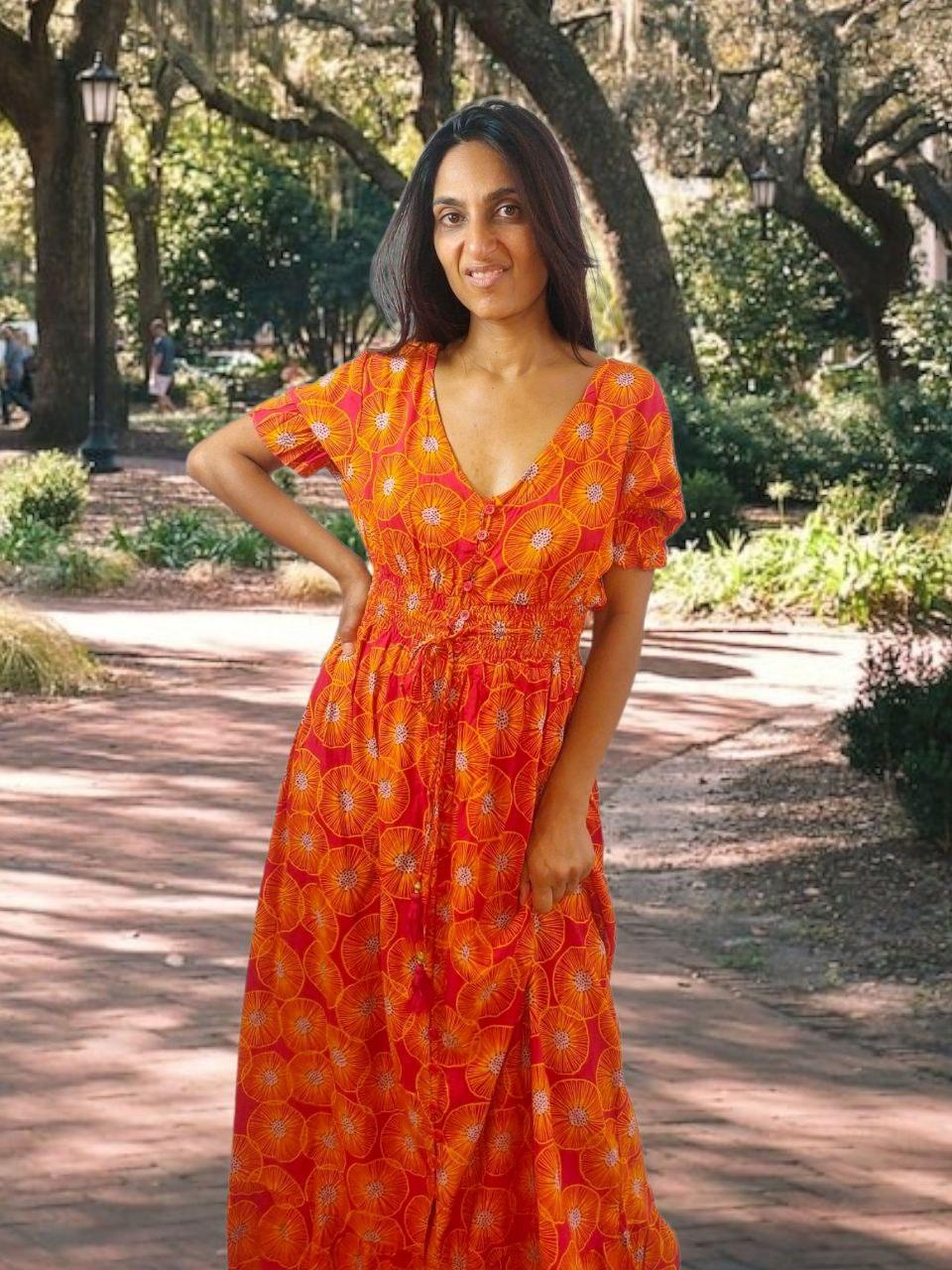 Cassie Dress Orange