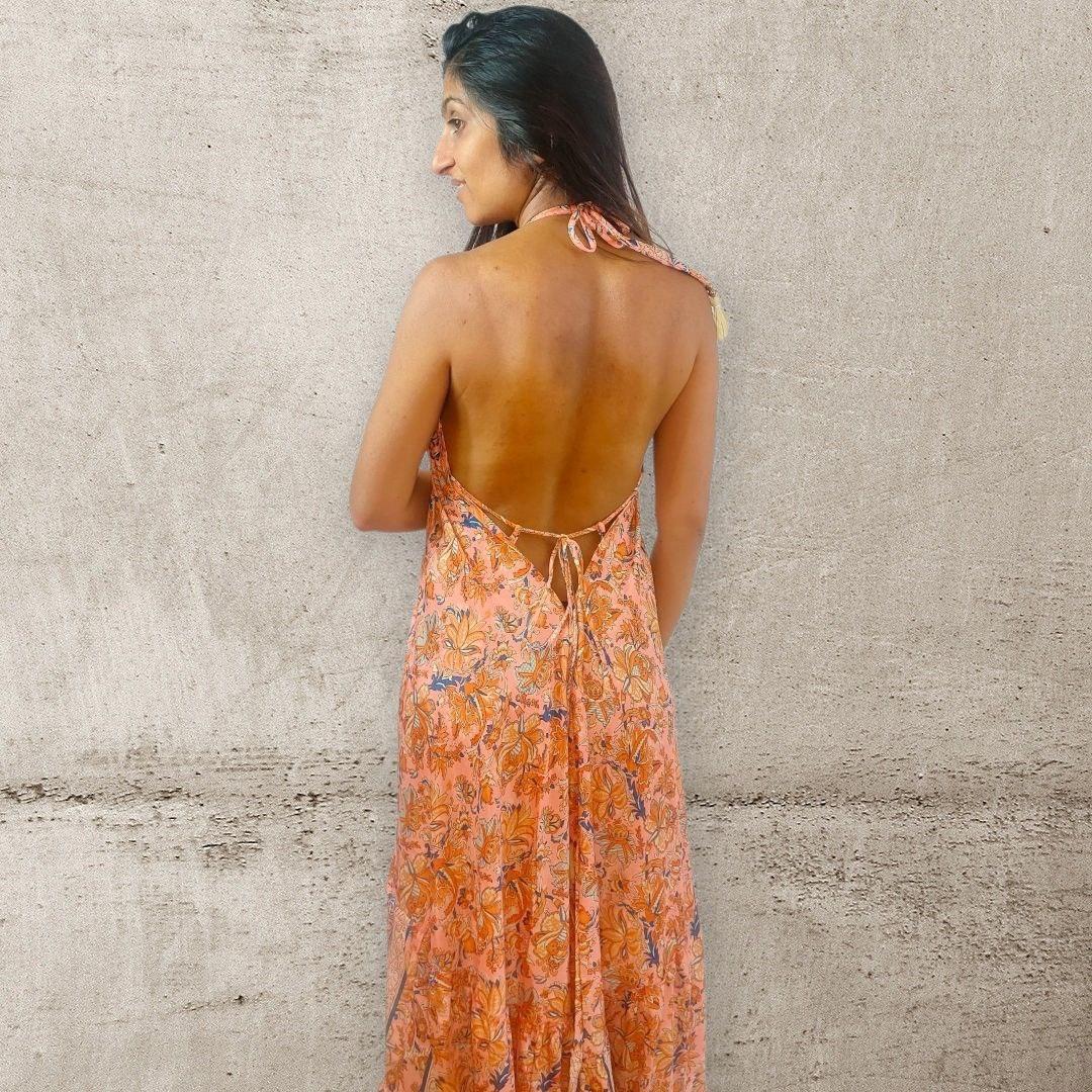 Monica Peach Dress - NolaByBijusol