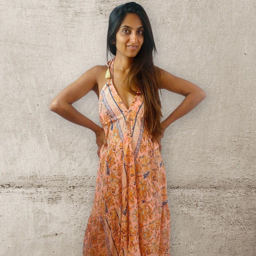 Monica Peach Dress - NolaByBijusol