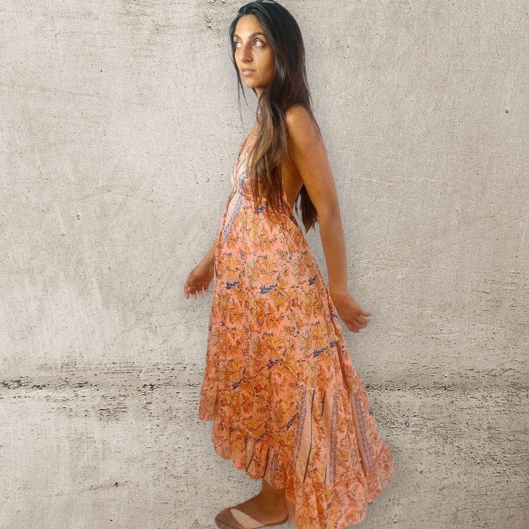 Monica Peach Dress - NolaByBijusol