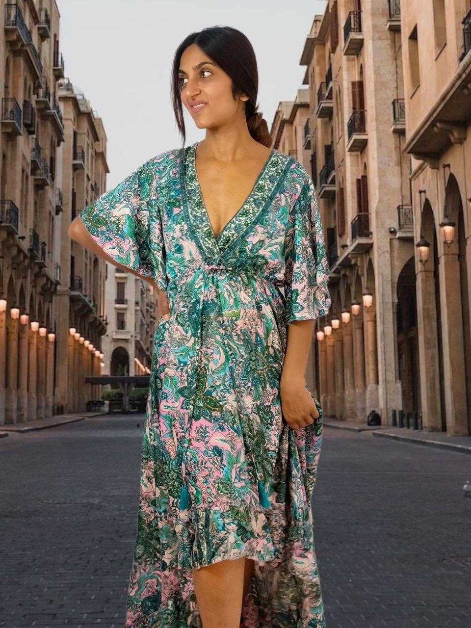 Karina Green Dress - NolaByBijusol