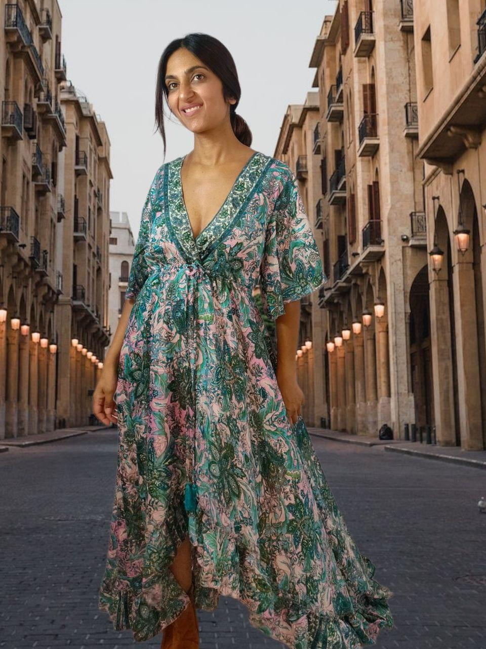 Karina Green Dress - NolaByBijusol