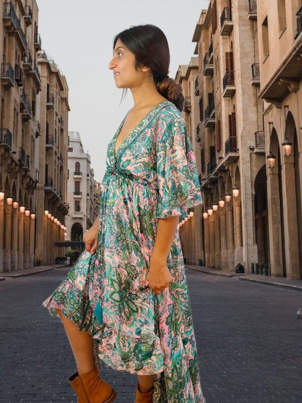 Karina Green Dress - NolaByBijusol