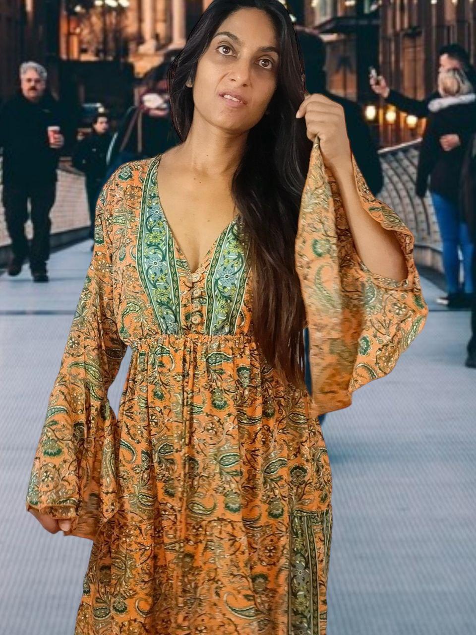 Anima Orange Dress - NolaByBijusol