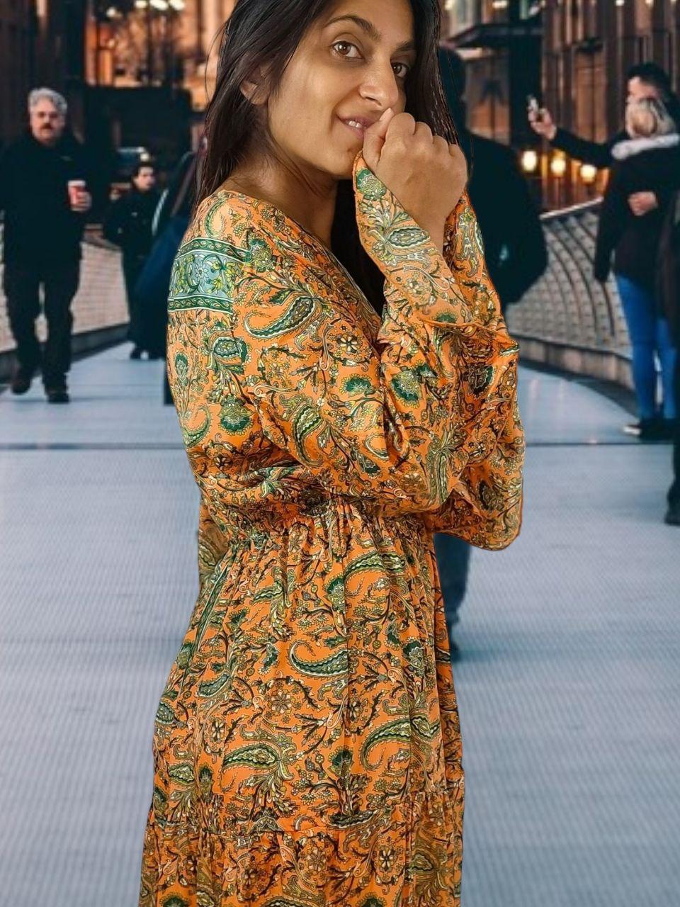 Anima Orange Dress - NolaByBijusol
