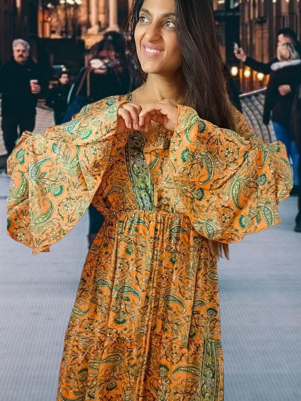 Anima Orange Dress - NolaByBijusol
