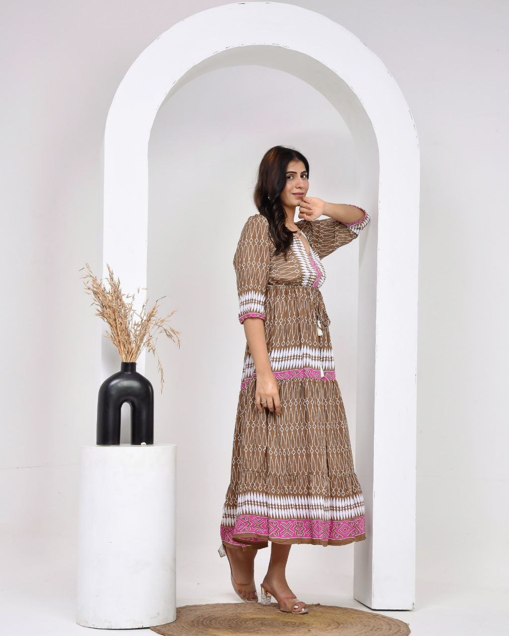 Suri Brown Dress - NolaByBijusol