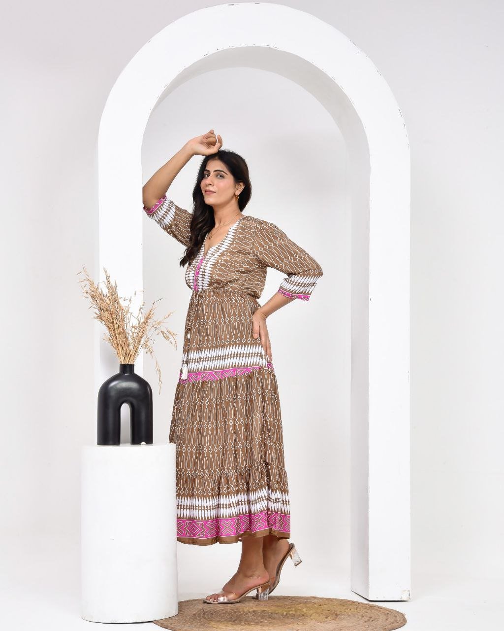 Suri Brown Dress - NolaByBijusol