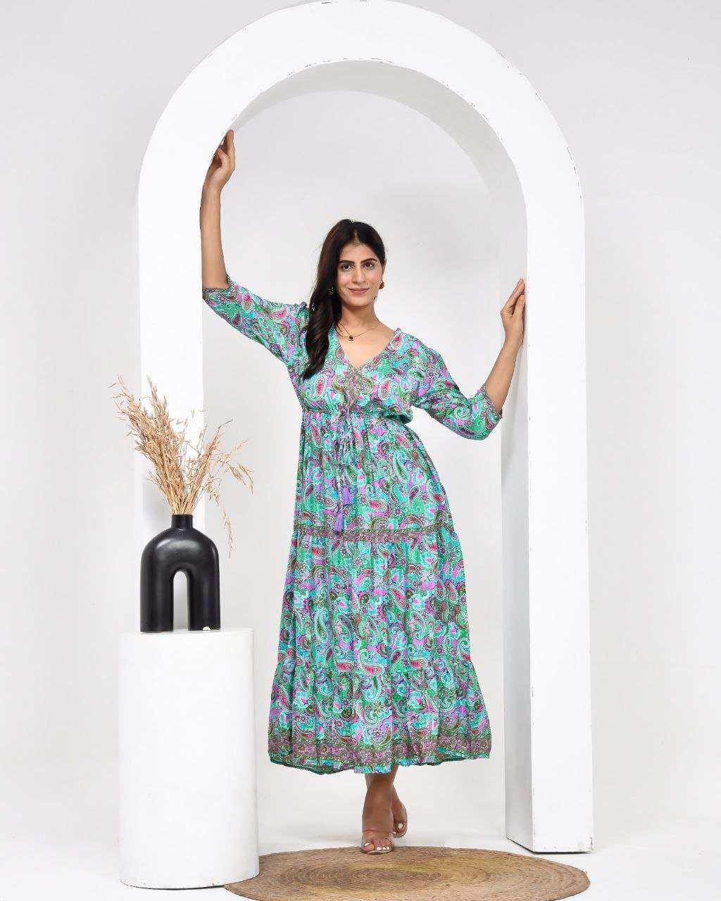 Suri Green Dress - NolaByBijusol