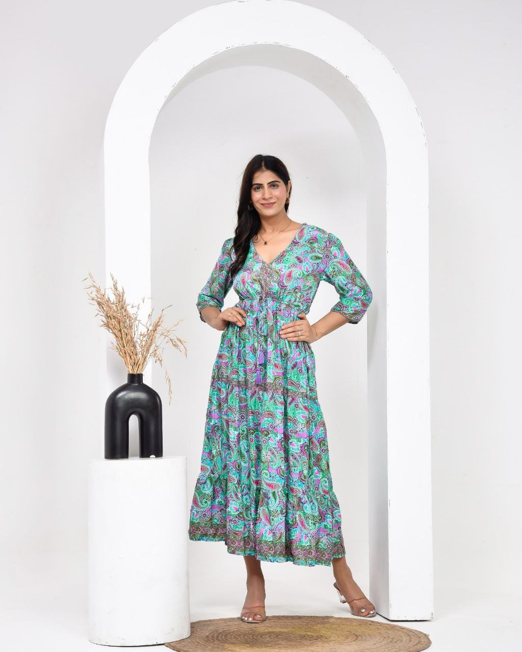 Suri Green Dress - NolaByBijusol